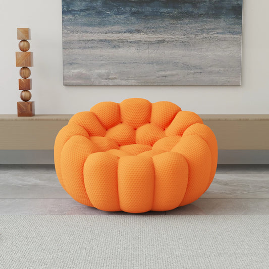 49" Oversized Boneless Bubble Couch – 3D Honeycomb Design, No Assembly Required