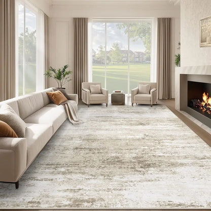 Abstract Area Rug 8x10 – Soft, Non-Slip, Machine Washable for Living Room, Bedroom & Nursery