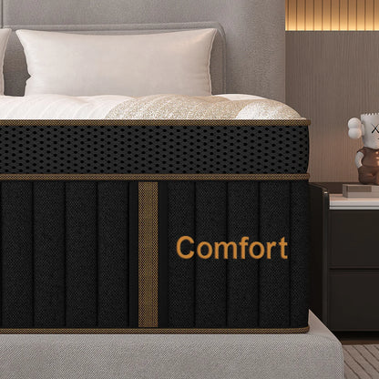 Sweetlove Hybrid Pocket Spring Mattress – Gel Memory Foam, Medium Firm, 12" & 14"
