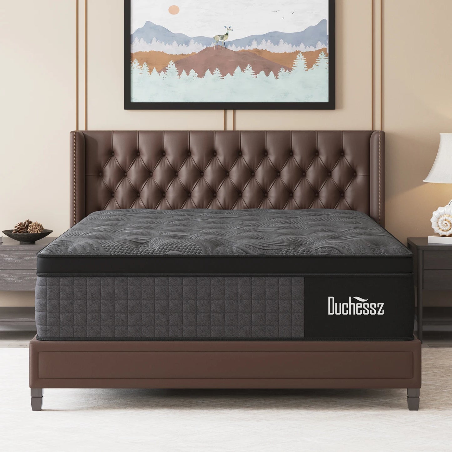 Sweetlove Euro Top Hybrid Mattress – Pocket Spring & Gel Memory Foam, Medium Firm, 14"