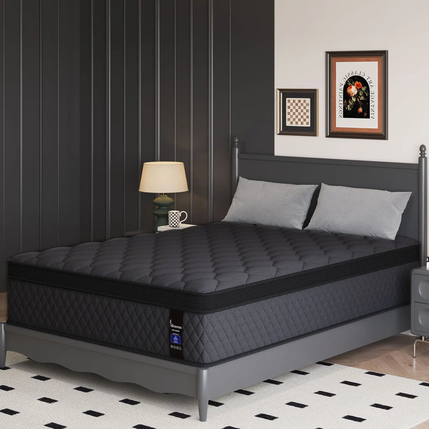 Sweetlove Duchessz Hybrid Mattress – Gel Memory Foam & Pocket Springs, Medium Firm, 10"–14"