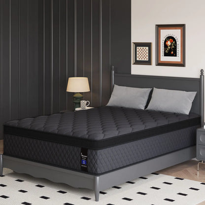 Sweetlove Duchessz Hybrid Mattress – Gel Memory Foam & Pocket Springs, Medium Firm, 10"–14"