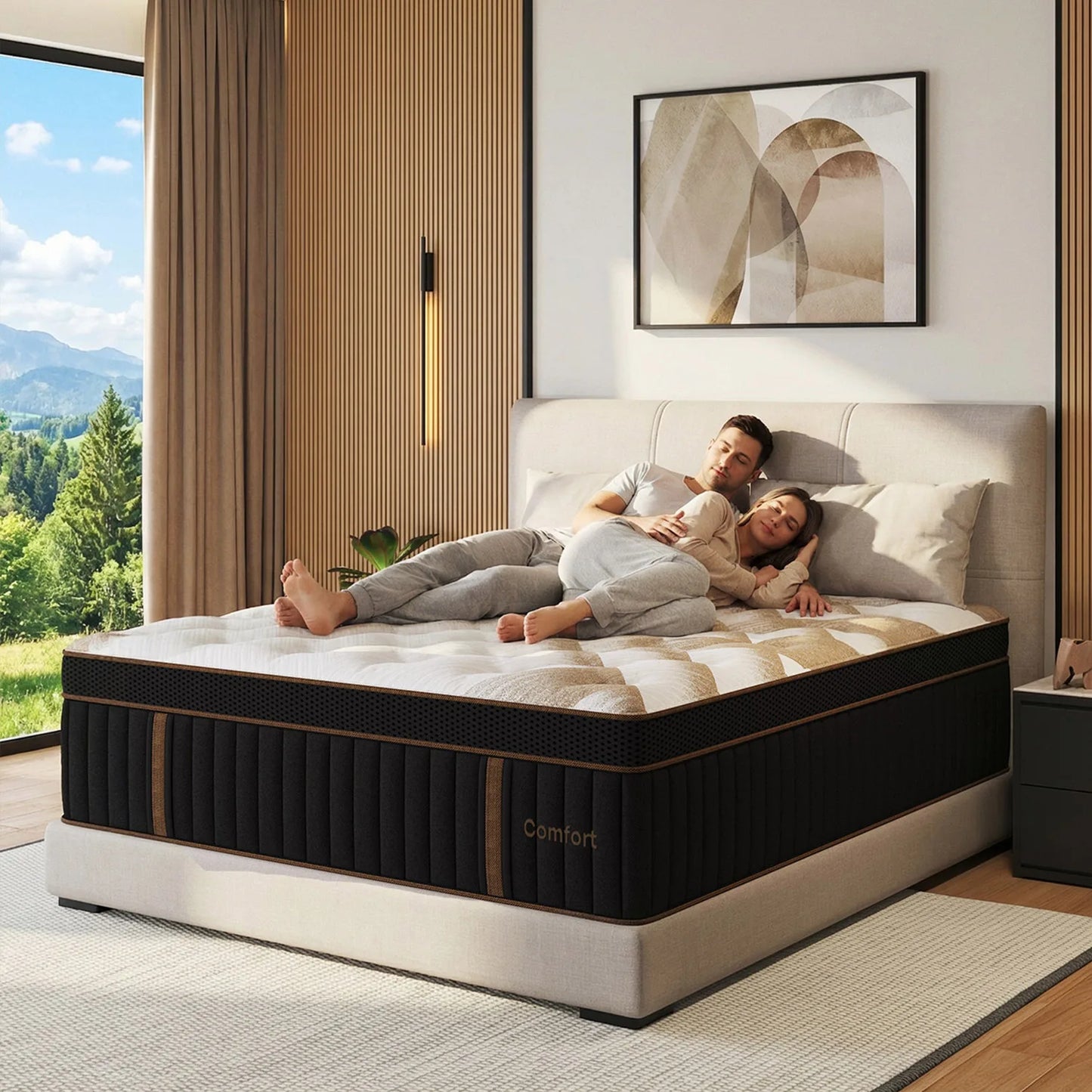 Sweetlove Duchessz Hybrid Mattress – Gel Memory Foam & Pocket Springs, Medium Firm, 12" & 14"