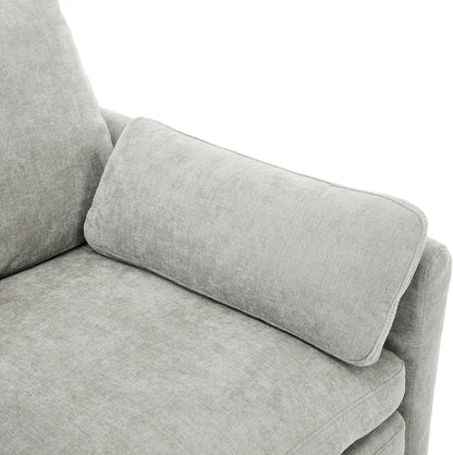 2-Piece Chenille Cloud Sofa Set | Oversized 3-Seater Couch & Loveseat with Double Plush Cushions