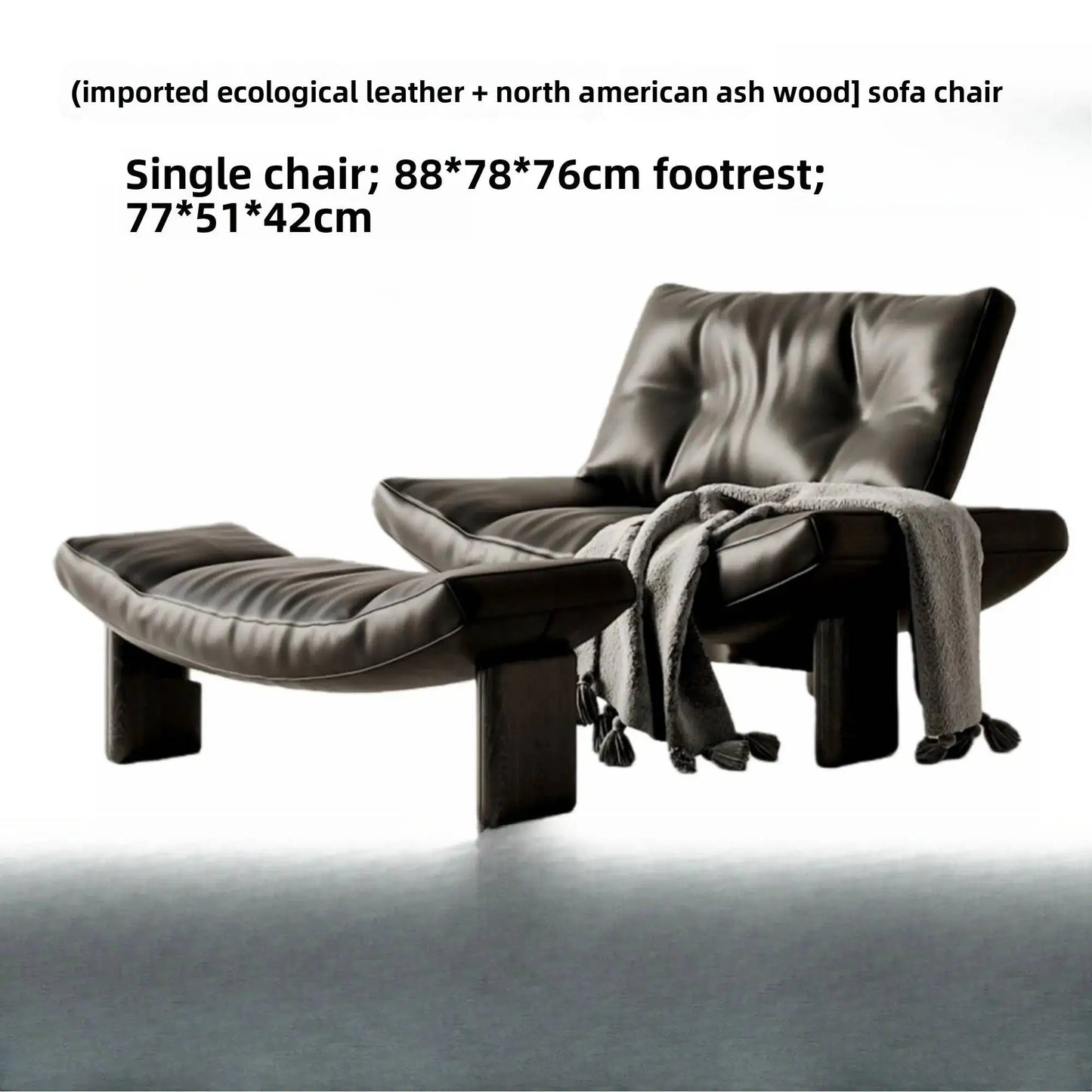 Italian Leather Single Seater Lounge Chair – Designer Leisure Accent Chair