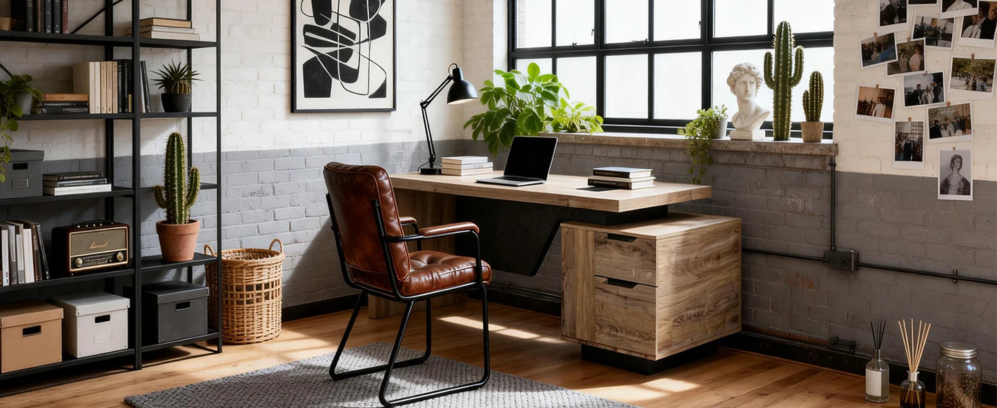 Extendable Executive Office Desk 63"–71" | L-Shape Computer Workstation with Reversible Storage Cabinet