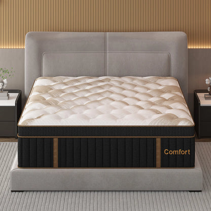 Sweetlove Hybrid Pocket Spring Mattress – Gel Memory Foam, Medium Firm, 12" & 14"