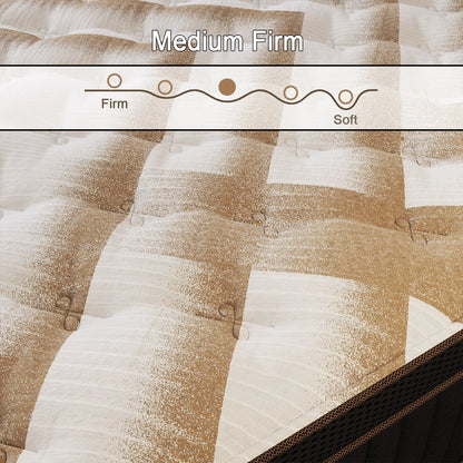 Sweetlove Duchessz Hybrid Mattress – Gel Memory Foam & Pocket Springs, Medium Firm, 12" & 14"
