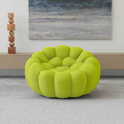 49" Oversized Boneless Bubble Couch – 3D Honeycomb Design, No Assembly Required