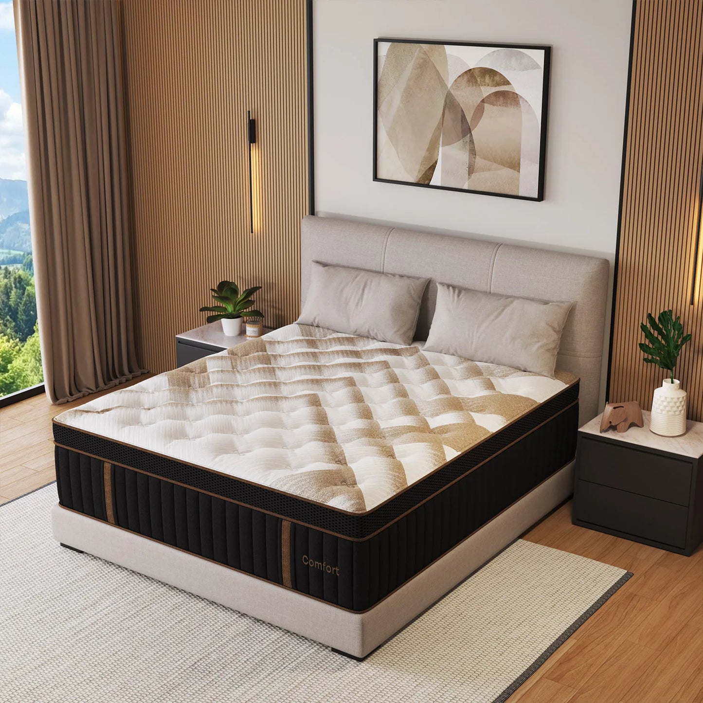 Sweetlove Duchessz Hybrid Mattress – Gel Memory Foam & Pocket Springs, Medium Firm, 12" & 14"