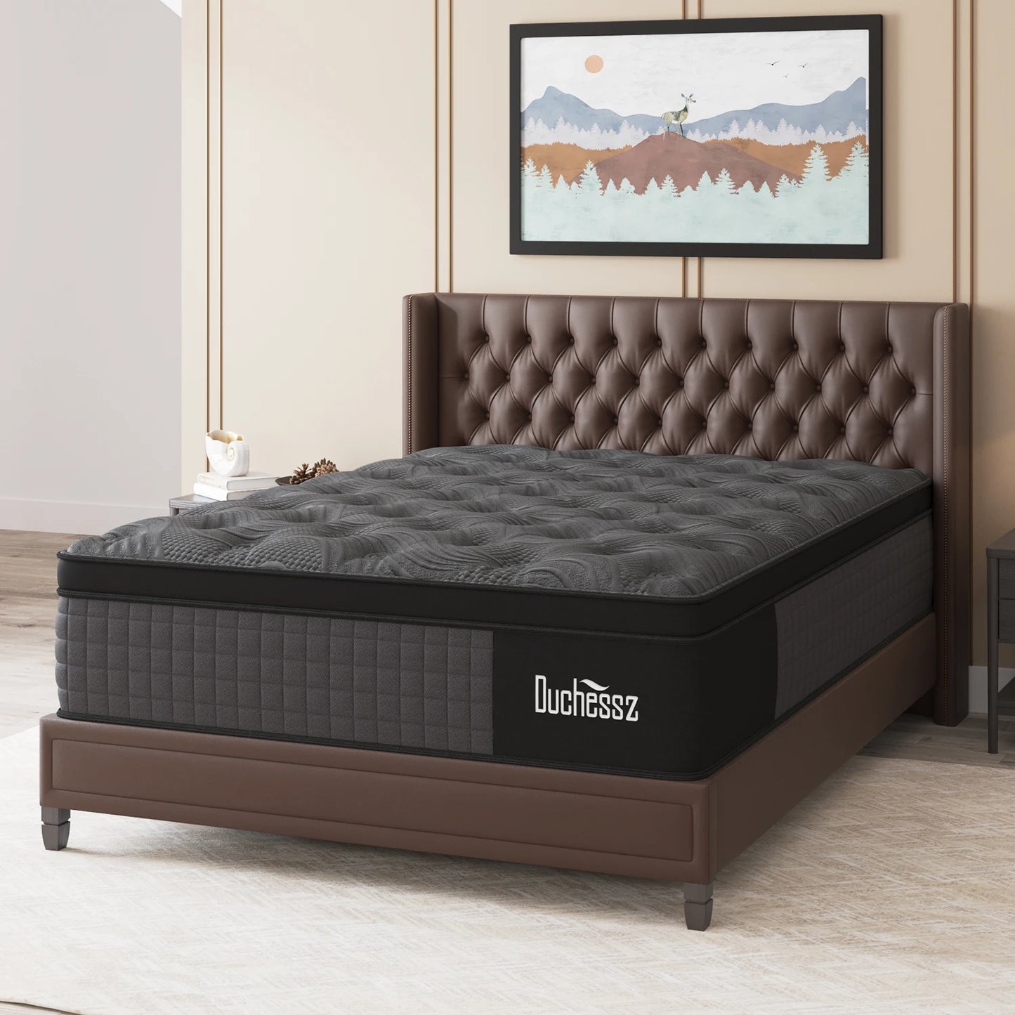 Sweetlove Euro Top Hybrid Mattress – Pocket Spring & Gel Memory Foam, Medium Firm, 14"