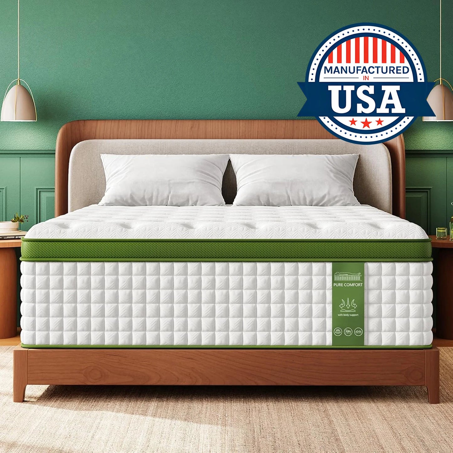 BedStory Hybrid Mattress – Gel Memory Foam & Pocket Springs (12" & 14", Full/Queen/King)