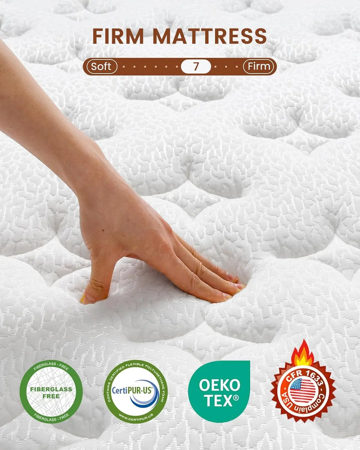 Firm Hybrid Mattress – Back Pain Relief & Orthopedic Spinal Support