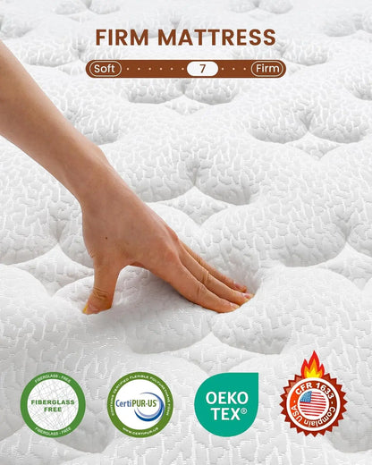 Firm Hybrid Mattress – Back Pain Relief & Orthopedic Spinal Support