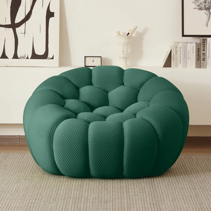 49" Oversized Boneless Bubble Couch – 3D Honeycomb Design, No Assembly Required