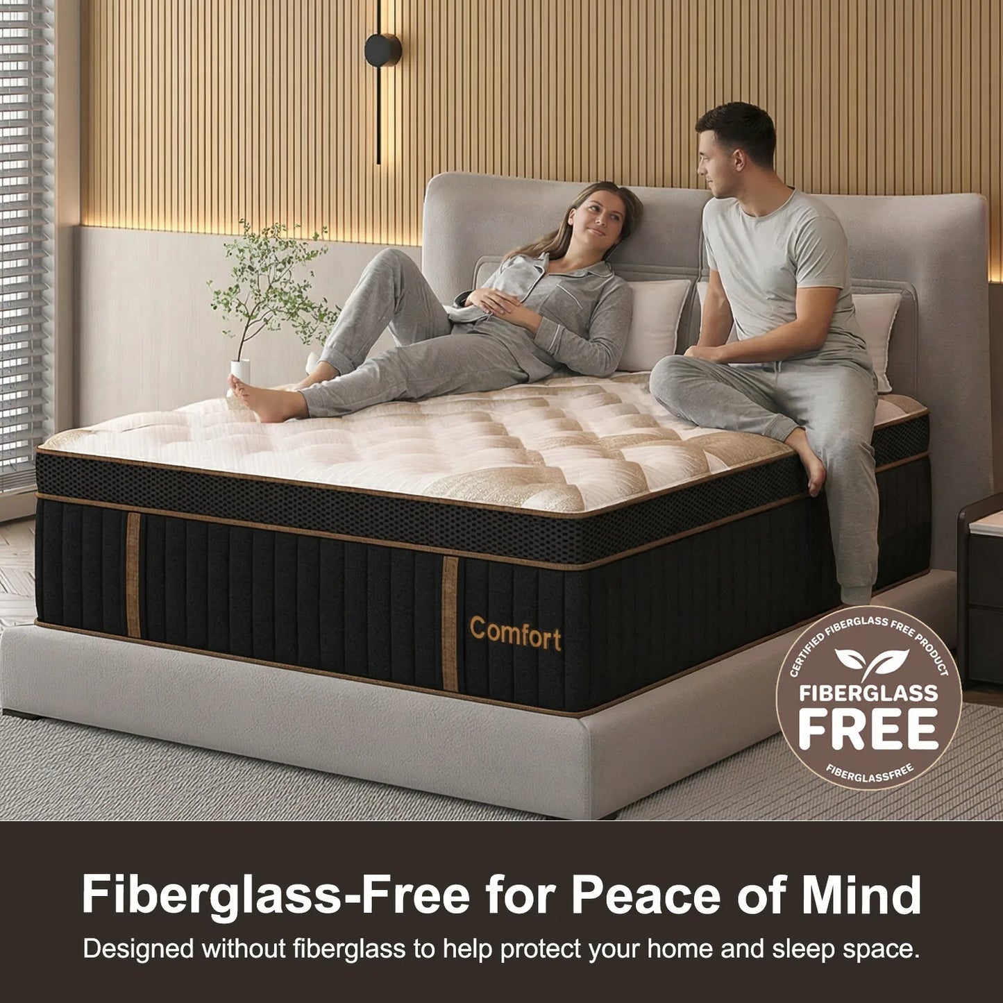Sweetlove Hybrid Pocket Spring Mattress – Gel Memory Foam, Medium Firm, 12" & 14"