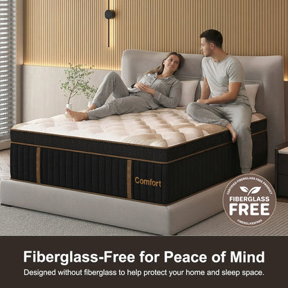 Sweetlove Hybrid Pocket Spring Mattress – Gel Memory Foam, Medium Firm, 12" & 14"