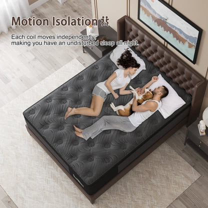 Sweetlove Euro Top Hybrid Mattress – Pocket Spring & Gel Memory Foam, Medium Firm, 14"