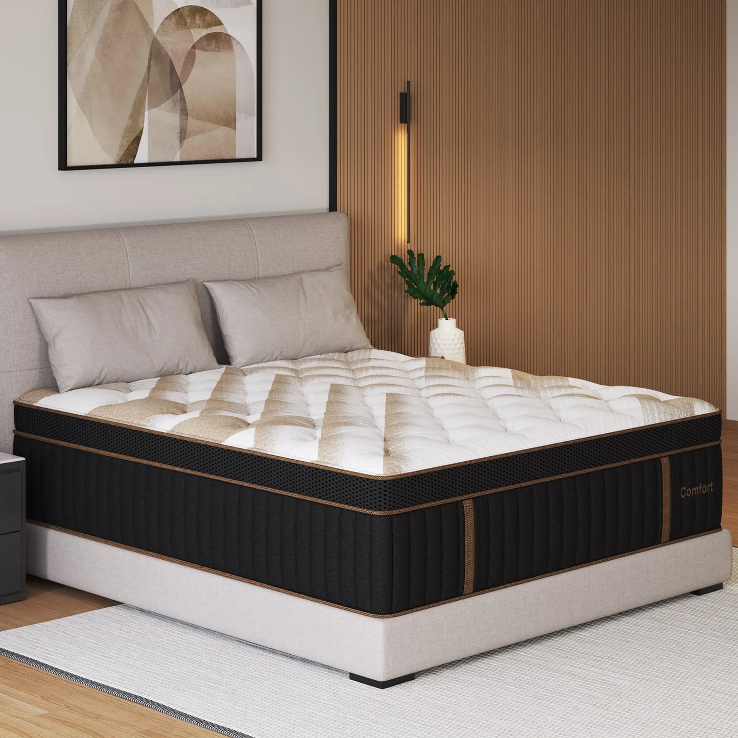 Sweetlove Duchessz Hybrid Mattress – Gel Memory Foam & Pocket Springs, Medium Firm, 12" & 14"